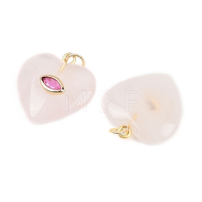 Natural Rose Quartz Pendants G-Z134-04C-1