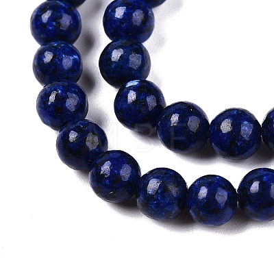 Dyed Natural White Jade Beads Strands G-T140-4mm-B12-1