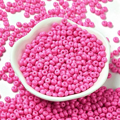 Baking Paint Glass Seed Beads SEED-B001-02A-01-1