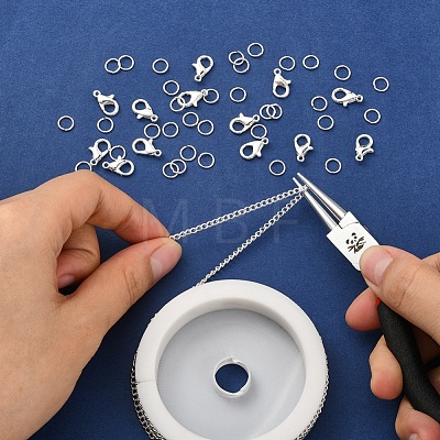 DIY Chains Bracelet Necklace Making Kit DIY-YW0005-82S-1