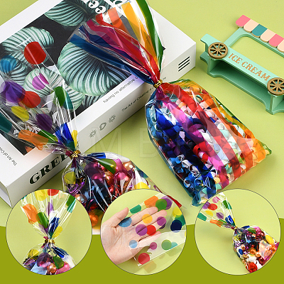 100Pcs 3 Styles Rectangle OPP Cellophane Candy Bags ABAG-WH20001-33-1
