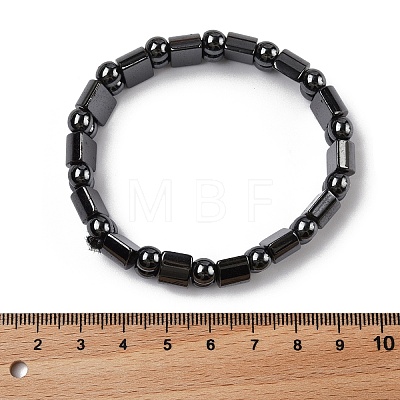 Valentine Day Gifts for Husband Stretchy Magnetic Synthetic Hematite Bracelet IMB005-1