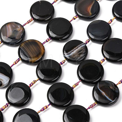 Natural Agate Beads Strands G-B177-B01-02-1