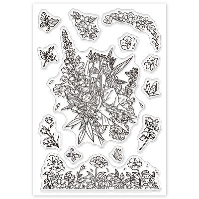 Custom PVC Plastic Clear Stamps DIY-WH0618-0084-1