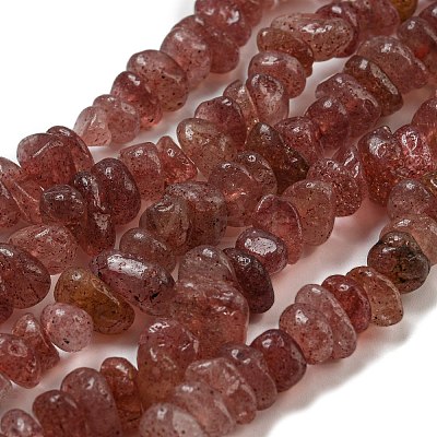 Natural Strawberry Quartz Beads Strands G-G841-B14-1