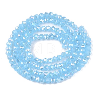 Electroplate Glass Beads Strands EGLA-A044-J2mm-B04-1