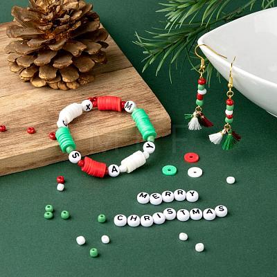 3 Colors 1155Pcs DIY Christmas Theme Stretch Bracelets Making Kits DIY-LS0001-22B-1