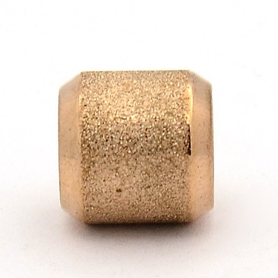 Stainless Steel Textured Beads STAS-M003-15-1