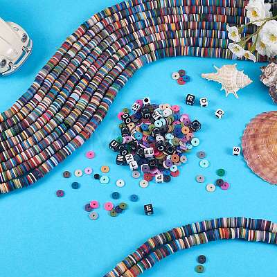 10 Strands Handmade Polymer Clay Beads Strands CLAY-SZ0001-63-1