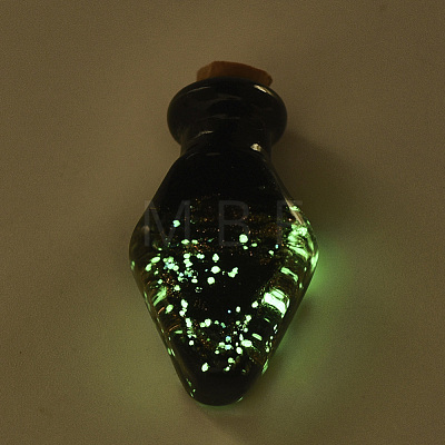 Luminous Handmade Gold Sand Lampwork Pendants LAMP-S177-03D-1