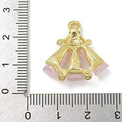 Rack Plating Alloy Glass Pendants FIND-M033-09A-01-1