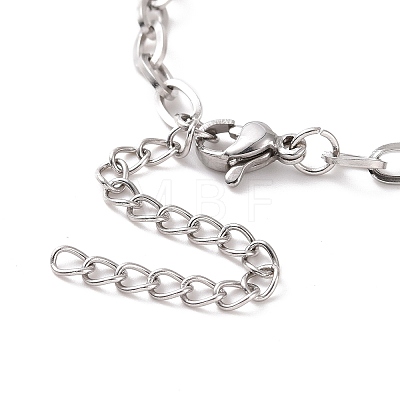 Non-Tarnish 304 Stainless Steel Cable Chain Bracelet for Men Women BJEW-E031-05C-P-1