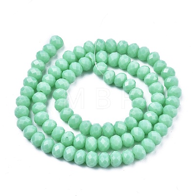 Opaque Solid Color Glass Beads Strands EGLA-A034-P1mm-D14-1