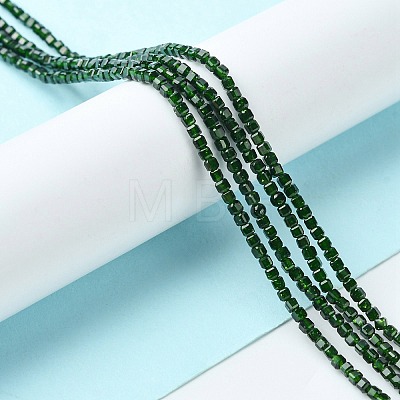 Synthetic Green Goldstone Beads Strands G-F748-P03-01-1