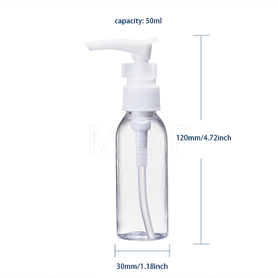 50ml Refillable PET Plastic Empty Pump Bottles for Liquid Soap TOOL-Q024-01A-01-1
