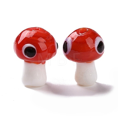 Handmade Evil Eye Lampwork Beads LAMP-D018-01-1
