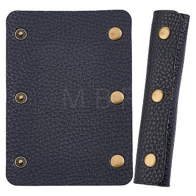 4Pcs Detachable PU Imitation Leather Bag Handle Wrap PURS-BBC0001-08A-1