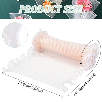 Polyester Flower Bouquet Wrapping Mesh Paper DIY-WH0569-38A-1