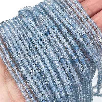 Natural Aquamarine Beads Strands LS-G-L587-B02-01-1
