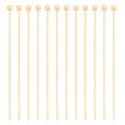 Brass Ball Head Pins KK-BC0003-14G-1