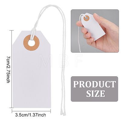 100Pcs Paper Blank Gift Hanging Tags ODIS-WH0020-94-1
