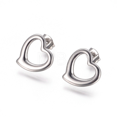 304 Stainless Steel Stud Earrings EJEW-I235-15-1