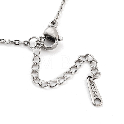 Non-Tarnish 304 Stainless Steel Pendant Necklaces NJEW-P306-03P-1