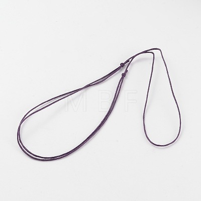 Korea Waxed Cotton Cord Necklace Making NJEW-JN01472-1