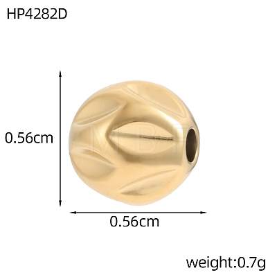 304 Stainless Steel Beads STAS-OY017-53G-1