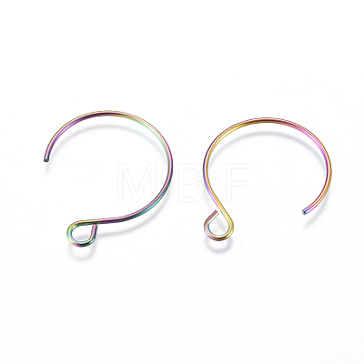 Ion Plating(IP) 304 Stainless Steel Earring Hooks STAS-F241-04B-M-1