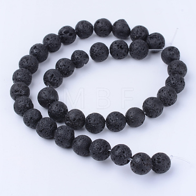 Natural Lava Rock Beads Strands X-G-Q462-4mm-24-1