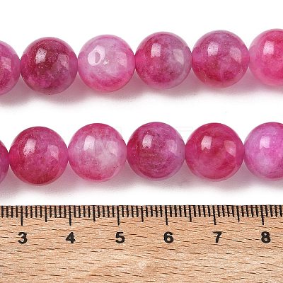 Dyed Natural Malaysia Jade Beads Strands G-G021-01D-12-1
