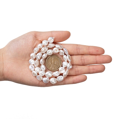 Natural Baroque Pearl Keshi Pearl Beads Strands PEAR-K004-31-A-1