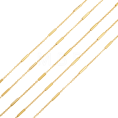 5Pcs Stainless Steel Cable Chains CHS-ME0001-01G-1