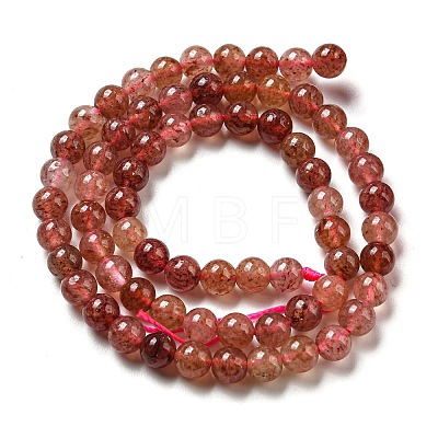 Natural Strawberry Quartz Beads Strands G-M443-A01-01-1