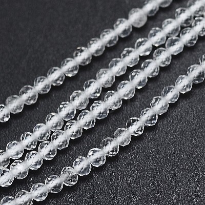 Natural Quartz Crystal Beads Strands G-G914-2mm-22-1