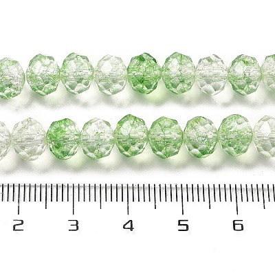 Crack Glass Beads Strands GLAA-M049-01K-1