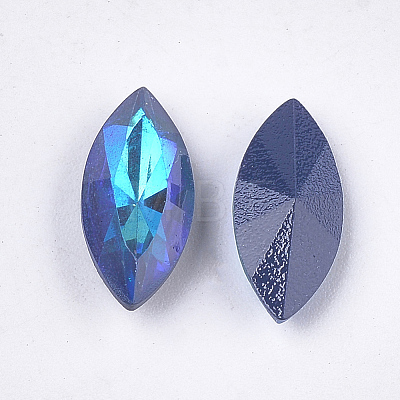 Pointed Back Resin Rhinestone Cabochons CRES-S381-7x15mm-C03-1