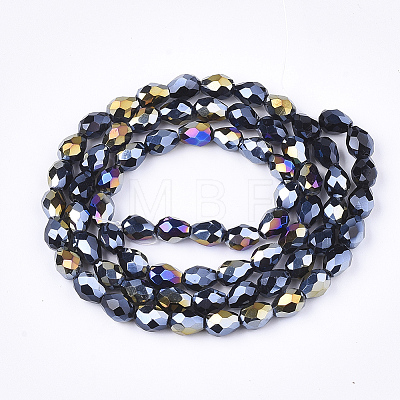 Electroplate Glass Beads Strands LS-EGLA-T013-05A-1