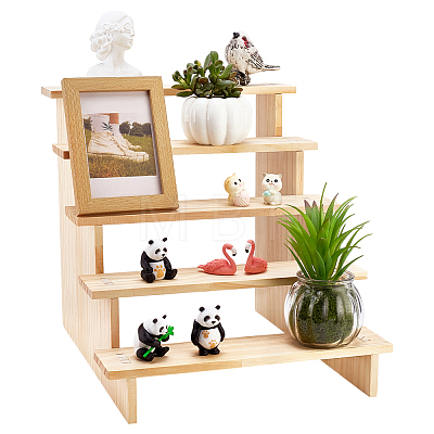 5-Tier Assemble Wood Display Riser Stands ODIS-WH0095-019B-1