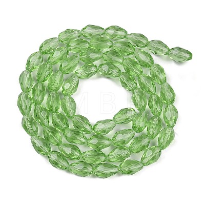 Transparent Imitation Jade Glass Beads Strands GLAA-N005-T4mm-D13-1