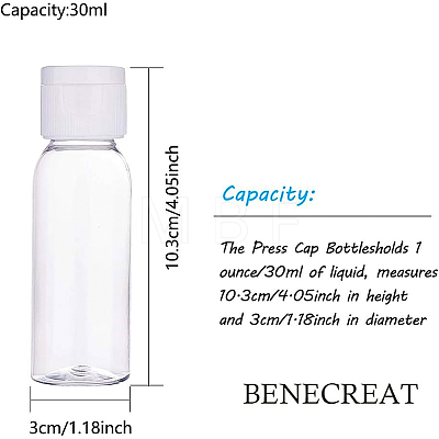 Transparent Flip Cap Round Shoulder Plastic Bottle MRMJ-BC0001-56-1