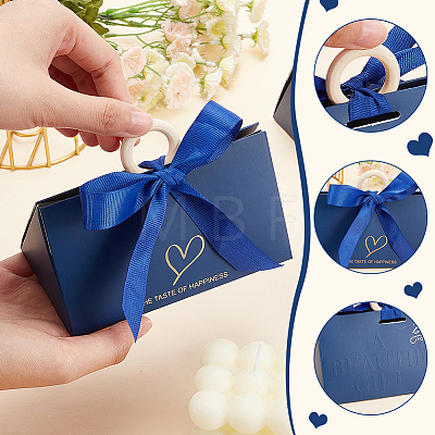Handbag Shape Candy Packaging Box CON-WH0086-039C-1