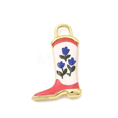 Printed Brass Pendants KK-K274-06G-12-1