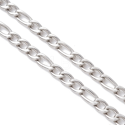 4.5MM 304 Stainless Steel Figaro Chain Necklace Making AJEW-JB01443-1