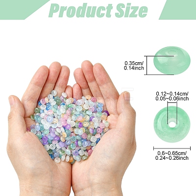 100G Imitation Jade Glass Beads DGLA-YW0001-53A-1