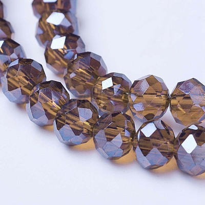 Electroplate Glass Beads Strands EGLA-A044-T6mm-A02-1