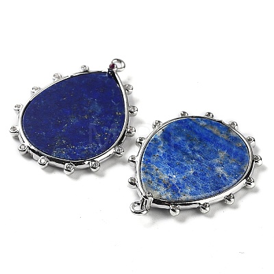 Natural Lapis Lazuli Pendants G-D072-01P-10-1