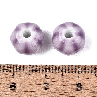 Vintage Handmade Porcelain Beads PORC-Q006-07G-1