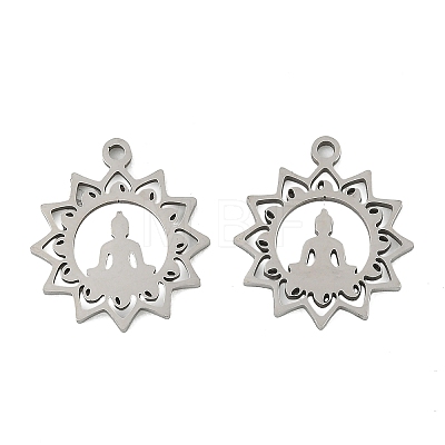 201 Stainless Steel Pendants STAS-Z195-02P-01-1
